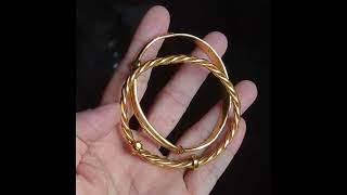 Gem Gardener: A Pair of 24K Gold Antique Bangles