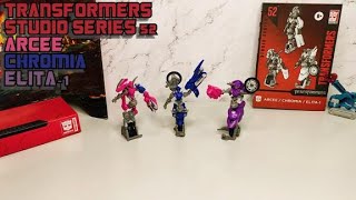 Арси, Хромия, Элита-1/Arcee, Chromia, Elita-1, трансформеры, обзор фигурок, Studio Series 52.