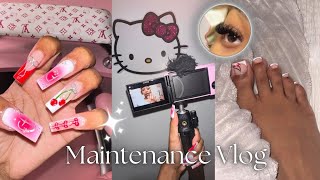 Maintenance Vlog Doing Everything Myself, Nails, Lashes, Toes & Waxing