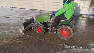 Teil 2. Fendt 1050 Vario Maßstab 1/5 Eigenbau 48V Elektro Ersteinsatz Fronthydraulik. Traktor Kinder