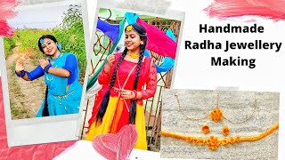 Handmade Radha Jewellery making | DIY Jewellery | Flower Jewellery making at home | ArtHolic KM