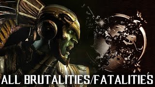 MKX Kotal Kahn - All Brutalities and Fatalities - Mortal Kombat X Kotal Kahn Gameplay