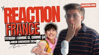 🇫🇷REACTION FRANCE I JESC 2024 I TITOUAN - COMME CI, COMME ÇA