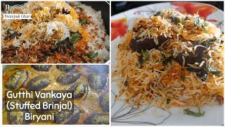 Gutthi Vankaya (Stuffed Brinjal) Biryani | Eggplant Biryani | #india #cuisine #biryani #telugu #food