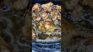 Crispy Sticky Chicken Wings #shorts #foodasmr #asmrsounds