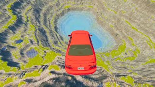 Cars vs Leap of Death Realistic Crashes BeamNG drive #132 | BeamNG