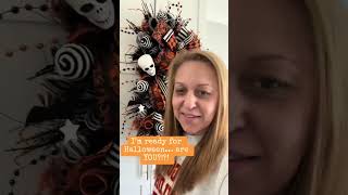 Are you Ready? #halloween #spookyseason #skulls #halloweendecor #wreath #swag #falldecor #fallvibes