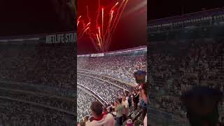 Star spangled banner at MetLife Stadium Monday Night Football 2022