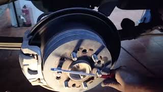 How to adjust rear hand brake toyota Hi-ace commuter