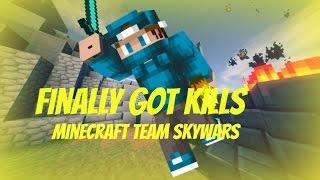 YES finally got some kills - Minecraft Team Skywars #5