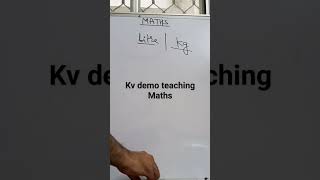 kv maths demo teaching#learningtools #shortsfeed #viralvideo #demoteaching #viral #kvs #kveducation