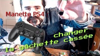 Manette PS4, réparation : changer la gachette cassée