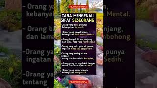 Cara mengenali Sifat Seseorang #videoshort #motivasi #video