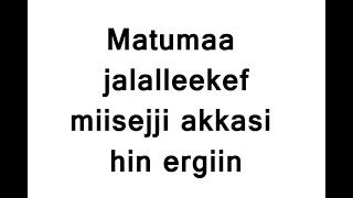 Matumaa jaalallekeef miseejji akkasii hin ergiin