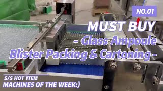 Glass ampoule packing machine line/Ampoule blister packaging machine/Ampoule packaging machine