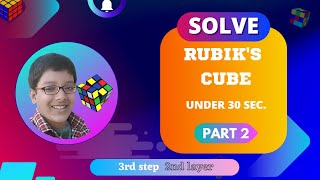 SOLVE 3*3 RUBIK'S CUBE VERY EASILY || EASIEST MEHOD || PART 2