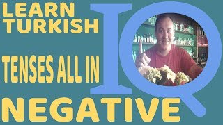 Turkish Grammar Tense Present Past Future Continuous Negative