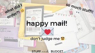 HAPPY MAIL | Etsy Haul | Did I Blow my Budget 😳 | Lots of Savings Challenges | Scratch Offs | Minis