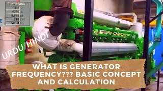 GENERATOR FREQUENCY (BASIC CONCEPT & CALCULATION) URDU/HINDI KHAN ENGINEERING