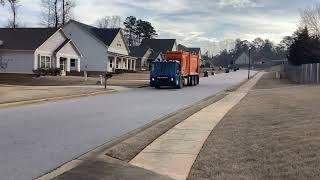 Mack LR side loader garbage truck!