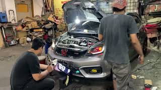 Proses Pemasangan Projie AES di Brio Old RS, Bikin Cakep Mobil #brio #briomodifikasi #projie