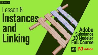 Instances and Linking | Lesson 8 | Adobe Substance 3D Modeler Full Course