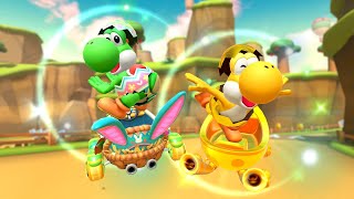 Mario kart tour yoshi (gold egg) and yoshi (egg hunt) pipe pulls