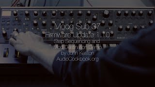 Moog Sub 37 1.10 Firmware Demo