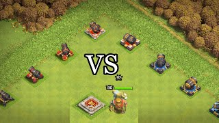 Король Варваров против Пушки. Clash of Clans