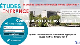 Campus France FR :  Comment réussir sa lettre de motivation et universités moins sélectives ?