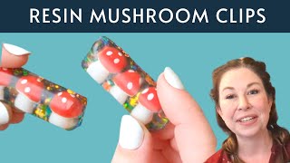 Resin Mushroom Clips