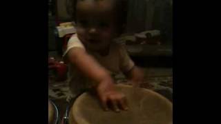 Baby Ryan playing Mini-Conga