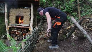 Man Alone built wood Survival Shelter in Wildlands | Bushcraft ASMR, DIY  Part 7