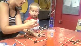 DIY catapult scoring 50 points!