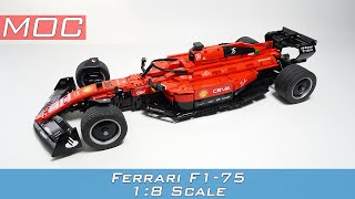 Ferrari F1 F1-75 1:8 Scale LEGO TECHNIC MOC