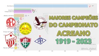 Maiores Campeões do Campeonato Acreano (1919-2023)