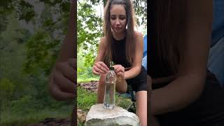 SOLO GERL Lifehack for camping.🔥 How to heat water  #camping #lifehacks