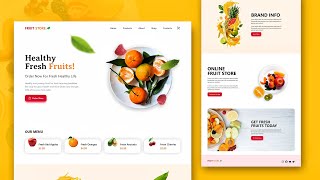 🔥Complete Fruits Selling Ecommerce Website using Reactjs + Tailwind + Framer-motion | Build & Deploy