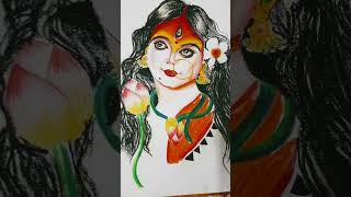 Durga ma Drawing #art #trending #shorts #short #drawing #tutorial #durga #puja #special