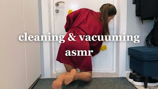 Cleaning the hallway [vacuuming and wiping asmr]