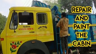 Repair And Paint The Cabin of The Tata 1615 Truck | Master of Truck Art | Bangladesh Truck | Ep.1