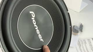 Pioneer TS-A300D4 subwoofer unboksaus