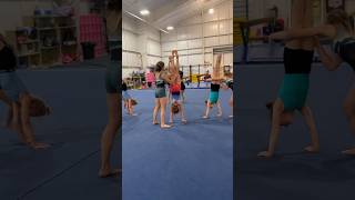 A ton of giggles came out of this handstand challenge! ❤️ #teg4life #gymnastics