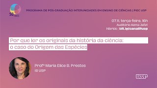 Por que ler os originais da história da ciência: o caso do Origem das espécies