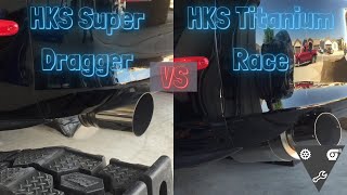 HKS Super Dragger vs HKS Titanium Race Exhaust Comparison (MKIV Supra)