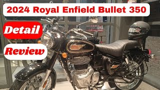 2024 All New ♥️ Royal Enfield Bullet 350 😱 features, mileage, power, price all details review cover