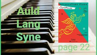 Auld Lang Syne - Piano Solo - New Year's Eve Song - Intermediate - Faber - AdvanceTime Piano