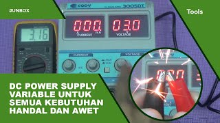 Unbox Tes DC Power Supply bisa Mili Ampere | Cody 3005DT 30V 5A