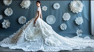 Fashion Show Series Season 1 Episode 6 - Crochet Wedding Dresses (AI Generated)