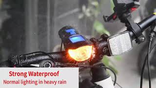 West biking™ Waterproof Bicycle Light USB Rechargeable